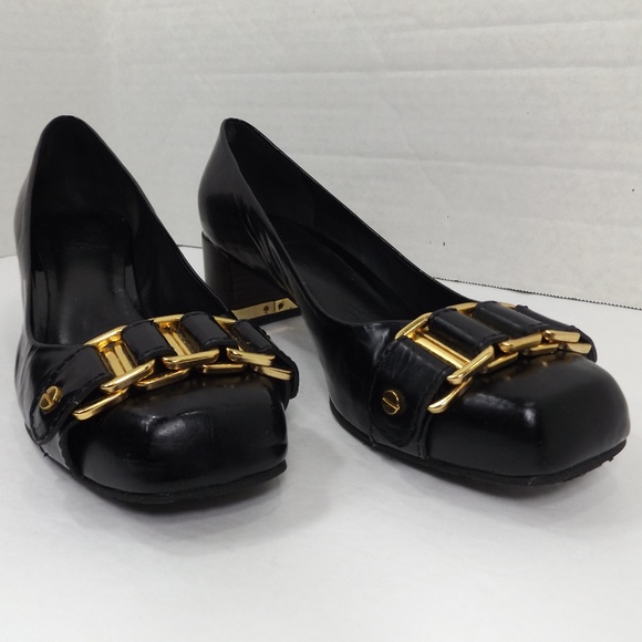 Tory Burch Shoes - Tory Burch *SALE* Black Leather w Block Heels 10M